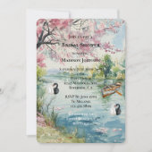 Invitation Fête des mariées du lac des Cygnes romantiques (Devant)