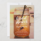 Invitation Fête des mariées du lac Serene et de Mason Jar (Devant)