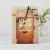 Invitation Fête des mariées du lac Serene et de Mason Jar (Debout devant)