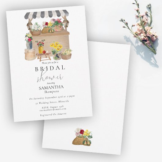 Invitation Fête des mariées du marché aux fleurs des fermiers