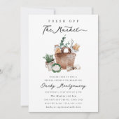 Invitation Fête des mariées du marché des agriculteurs frais (Devant)