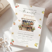 Invitation Fête des mariées du marché des agriculteurs frais