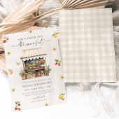 Invitation Fête des mariées du marché des agriculteurs frais