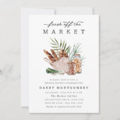 Invitation Fête des mariées du marché des agriculteurs frais (Devant)