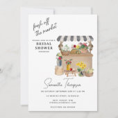 Invitation Fête des mariées du marché du panier à fleurs de l (Devant)