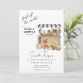 Invitation Fête des mariées du marché du panier à fleurs de l (Debout devant)