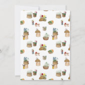 Invitation Fête des mariées du marché du panier à fleurs de l (Dos)