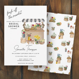 Invitation Fête des mariées du marché du panier à fleurs de l
