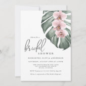 Invitation Fête des mariées du paradis tropical des orchidées (Devant)