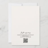 Invitation Fête des mariées d'Urne Florale tirée à la main (Dos)