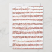 Invitation Fête des mariées élégante Brunch & Bubbly (Dos)