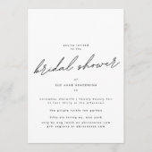 Invitation Fête des mariées élégante et modifiable (Devant)