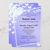 Invitation Fête des mariées élégante et rêveuse (Devant / Derrière)