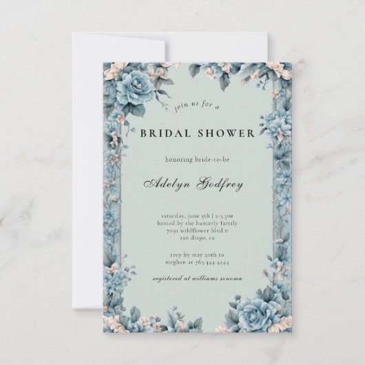 Invitation Fête des mariées élégante inspirée de Bridgerton (Devant)