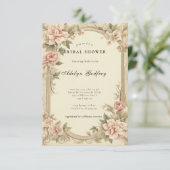 Invitation Fête des mariées élégante inspirée de Bridgerton (Debout devant)
