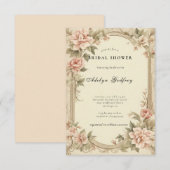Invitation Fête des mariées élégante inspirée de Bridgerton (Devant / Derrière)