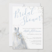 Invitation Fête des mariées élégante robe de mariage (Devant)