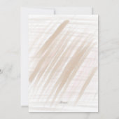 Invitation Fête des mariées Élégante robe de mariage Fleurs r (Dos)