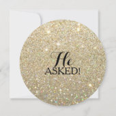 Invitation Fête des mariées - Elle A Dit Oui (Dos)