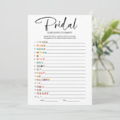 Invitation Fête des mariées Emoji Pictionary Jeu (Debout devant)