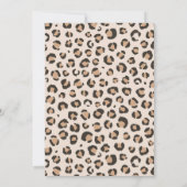 Invitation Fête des mariées Empreinte de léopard (Dos)
