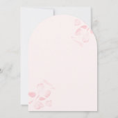 Invitation Fête des mariées en arc de bulle rose (Dos)