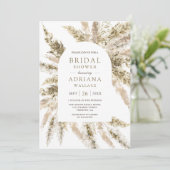 Invitation Fête des mariées en arc de laiton de la Pampas de  (Debout devant)