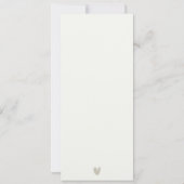 INVITATION FÊTE DES MARIÉES EN ARGENT BLANC ART DÉCO MODERNE  (Dos)