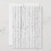 Invitation Fête des mariées en bois de charpente à conte de f (Dos)