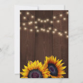 Invitation Fête des mariées en bois de grange Citrouille oran (Dos)