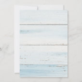 Invitation Fête des mariées en bois de tournesol rustique Euc (Dos)