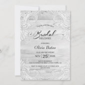 Invitation Fête des mariées en dentelle (Devant)