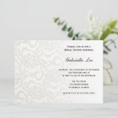 Invitation Fête des mariées en dentelle blanche (Debout devant)