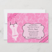 Invitation Fête des mariées en dentelle rose Bachelorette (Devant)