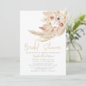 Invitation Fête des mariées en herbe de Pampas de Bohême du d (Debout devant)