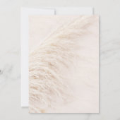 Invitation Fête des mariées en laiton Rustique Floral Boho Pa (Dos)