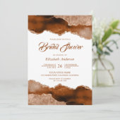 Invitation Fête des mariées en marbre d'Agate en terre cuite  (Debout devant)