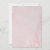 Invitation Fête des mariées En Marbre Rose Par Mail Greenery  (Dos)