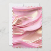 Invitation Fête des mariées en or rose soyeux (Dos)
