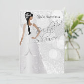 Invitation Fête des mariées en Parties scintillant blanche In (Debout devant)