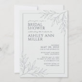 Invitation Fête des mariées en plan gris de l'espace moderne (Devant)