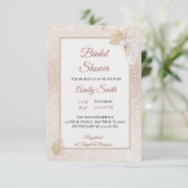 Invitation Fête des mariées en soie Pastel Grey (Debout devant)