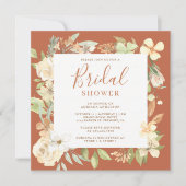 Invitation Fête des mariées en terre cuite à pâte molle (Devant)