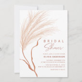 Invitation Fête des mariées en terre cuite Pampas (Devant)