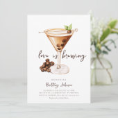 Invitation Fête des mariées Espresso Martini (Debout devant)