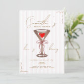 Invitation Fête des mariées Espresso Martini Red Mocha Mousse (Debout devant)