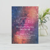 Invitation Fête des mariées Étoiles Gorgeous Constellations N (Debout devant)