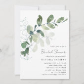 Invitation Fête des mariées Eucalyptus (Devant)