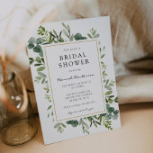 Invitation Fête des mariées Eucalyptus
