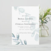 Invitation FÊTE DES MARIÉES | Eucalyptus bleu-dusté (Debout devant)
